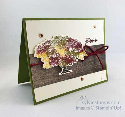 card with autumn colours