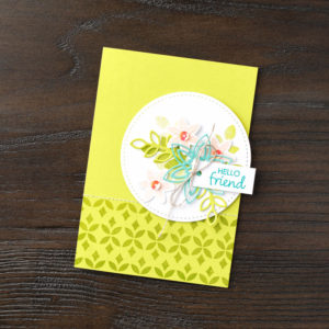 Friend Greeting Card with Snowflake Showcase