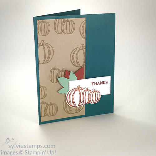 easy thank you fall card