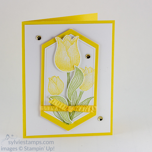 handmade floral greeting card - so easy to make