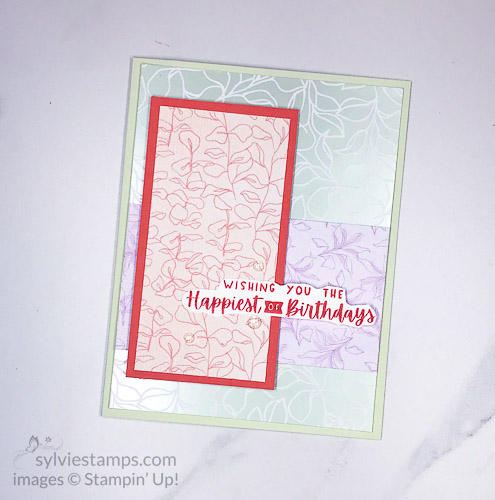 Card with Pattern Paper: Splendid Day Designer Series Paper from Stampin' Up!